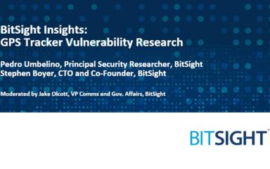 BitSight Discovers Critical Vulnerabilities in Widely Used Vehicle GPS Tracker Webinar