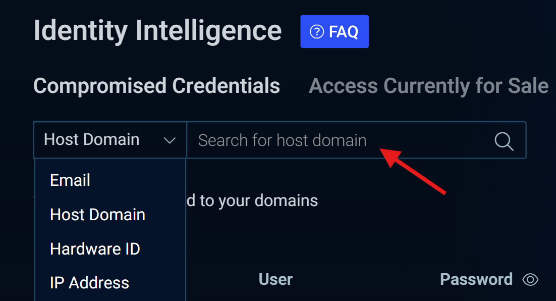 Host domain search image