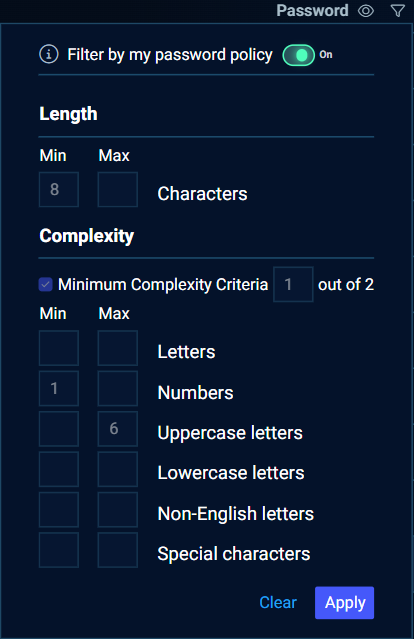Password policy image