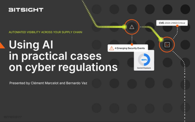 Automated visibility across your supply chain - Using AI in practical cases on cyber regulations