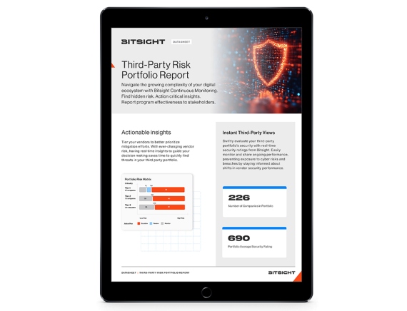 Third Party Risk Portfolio Report