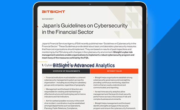 Japan's guidelines on Cybersecurity in the financial sector cover