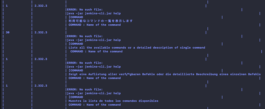 Scan Data Sample with the version and response body