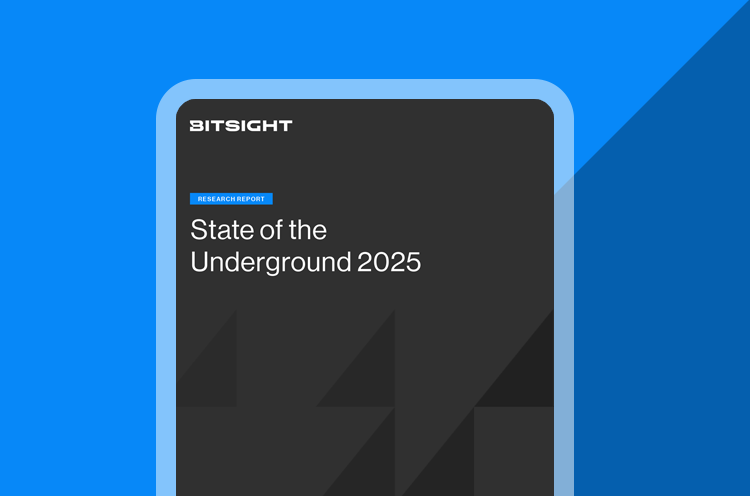 Bitsight's State of the Underground 2025 Report Cover