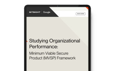bitsight google studying organizational performance minimum viable secure product framework cover