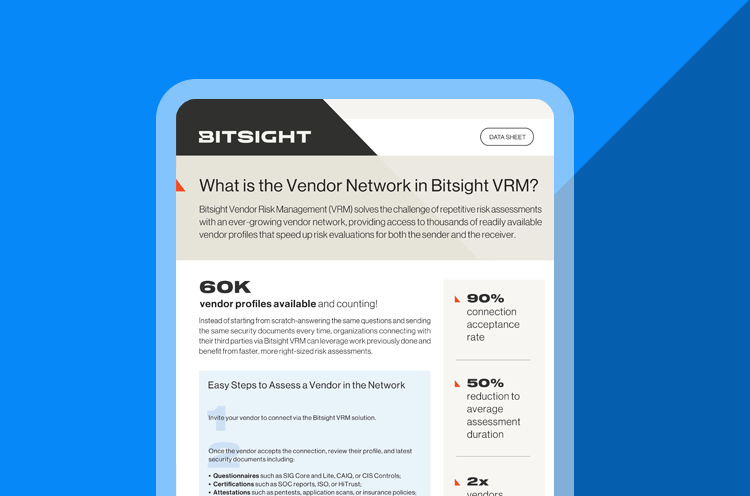 VRM Network FY26 Datasheet Cover