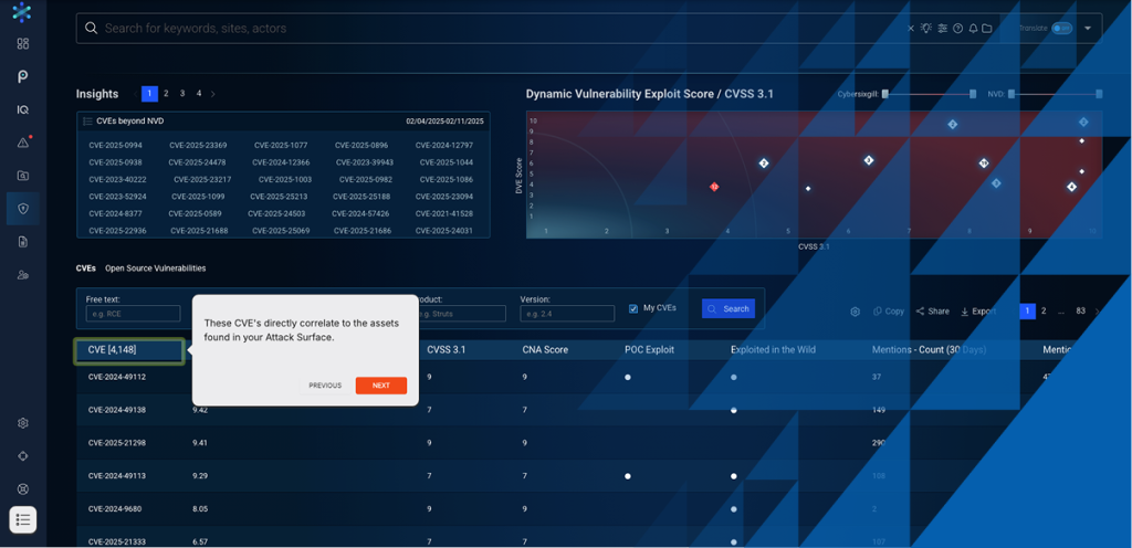 Vulnerability Intelligence Reprise demo